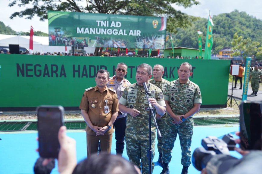 Dorong Swasembada Pangan Nasional Kasad Resmikan Pompa Hidram di Banyumas