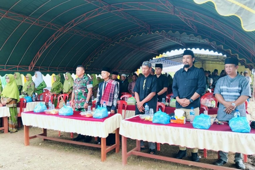 Perkuat Iman Teguhkan Kepribadian, Danramil Ulilin Hadiri Pengajian Rutin Muslimat NU