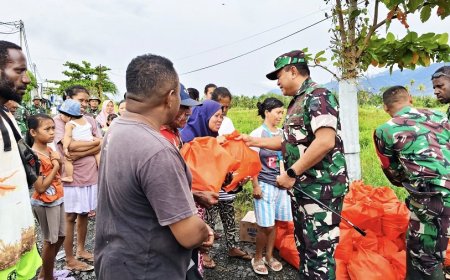 Dari Sembako hingga BBM, Respon Cepat Kodim Jayapura Atasi Banjir Sentani