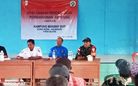 Babinsa Koramil Muting Hadiri Muskam Manwaybob, Dorong Sinergi Untuk Pembangunan Tahun 2026