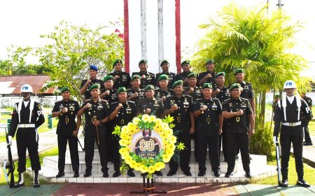 Ziarah Rombongan Peringati Hari Juang TNI AD 2025 di Merauke Berlangsung Khidmat