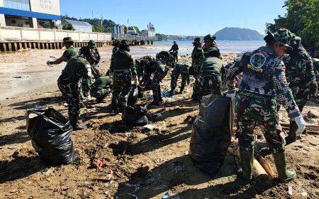 Kodim 1701/Jayapura Dukung Karya Bakti Peringati HUT KOWAD ke-64