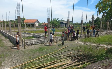 Antusias Warga, Pembangunan Koperasi Desa Merah Putih di Warureja Dikerjakan Secara Padat Karya
