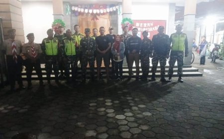 Patroli Gabungan Nataru Kodim 0712 Tegal Berlangsung Aman dan Tertib