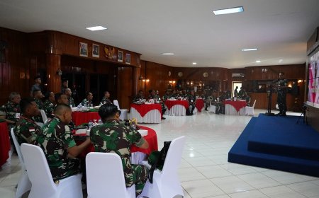 Pangdam XXIV/Mandala Trikora Tekankan Akuntabilitas dan Profesionalisme dalam Evaluasi Program Kerja dan Anggaran TA 2025