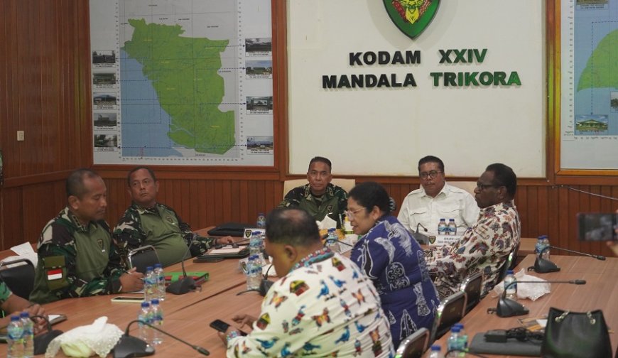 Pangdam XXIV/MT dan Bupati Merauke Menandatangani Perjanjian Kerja Sama Cetak Sawah 2025: Dorong Ketahanan Pangan Nasional