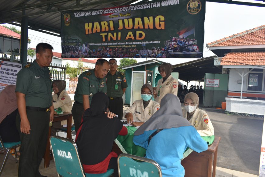 Kodim 0712 Tegal Gelar Bakti Kesehatan Peringati Hari Juang TNI AD ke-80 Tahun 2025