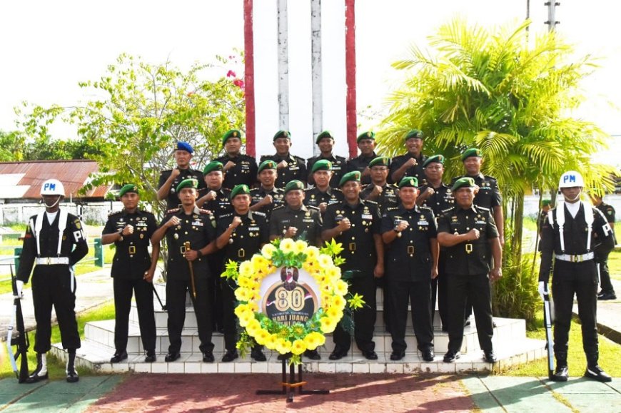 Ziarah Rombongan Peringati Hari Juang TNI AD 2025 di Merauke Berlangsung Khidmat