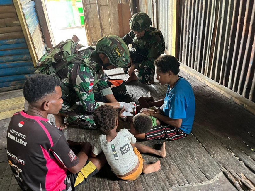 Bergerak Jangkau Daerah Terpencil, TNI Hadirkan Pelayanan Kesehatan Gratis