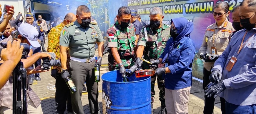 Kodim Jayapura Bersinergi Cegah Peredaran Barang Ilegal
