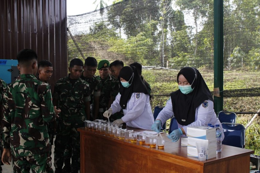 Perangi Narkoba, Yonif 809/NTM Gelar Sosialisasi P4GN dan Pemeriksaan Kesehatan