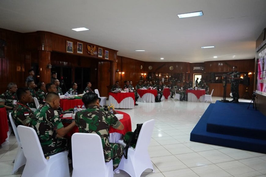 Pangdam XXIV/Mandala Trikora Tekankan Akuntabilitas dan Profesionalisme dalam Evaluasi Program Kerja dan Anggaran TA 2025