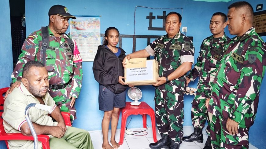 Peduli Anggota, Dandim 1701/Jayapura Berikan Motivasi dan Tali Asih