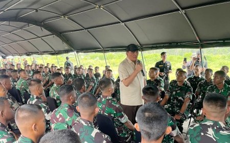 Menhan RI Kunjungi Merauke, Tinjau Satuan dan Beri Pengarahan Prajurit TNI