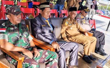 Perkuat Sinergitas Danramil Arso Ikuti Apel Gabungan di Keerom