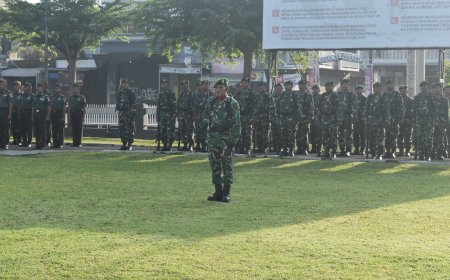 Kodim 0712 Tegal Gelar Upacara Pengibaran Bendera Merah Putih dengan Khidmat