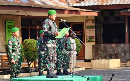 Upacara Bendera, Dandim 1701/Jayapura: Prajurit Jauhi Pelanggaran dan Introspeksi Diri