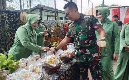 Persit Kodim 0712 Tegal Gelar Pertemuan Gabungan dan Pameran UMKM
