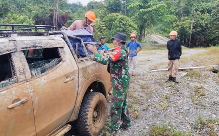 Tingkatkan Mutu Pendidikan di Perbatasan RI-PNG, Babinsa Kawal Pemasangan PLTS