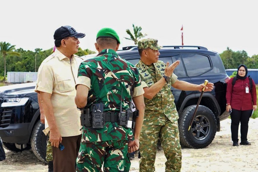 Pangdam XXIV/Mandala Trikora Dampingi Menhan RI Tegaskan PSN sebagai Pilar Ketahanan Pangan dan Kesejahteraan Masyarakat Wanam