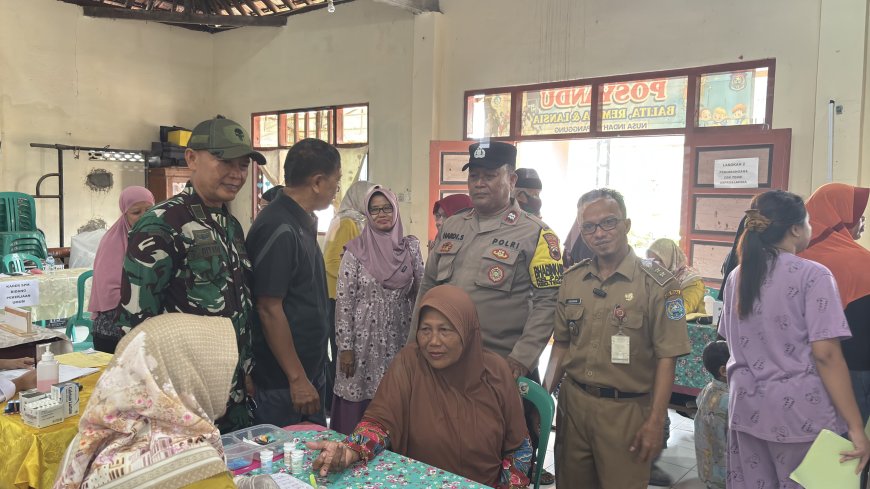 Babinsa Kelurahan Panggung Dampingi Lurah Monitoring Posyandu dan PAUD Nusa Indah