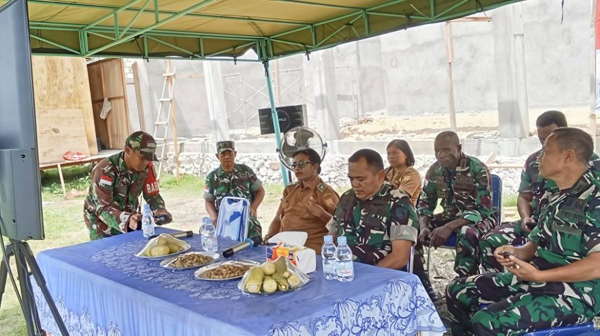 Dandim 1701/Jayapura Paparkan Progres Pembangunan KDKMP kepada Aster Panglima TNI