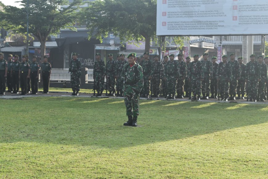 Kodim 0712 Tegal Gelar Upacara Pengibaran Bendera Merah Putih dengan Khidmat