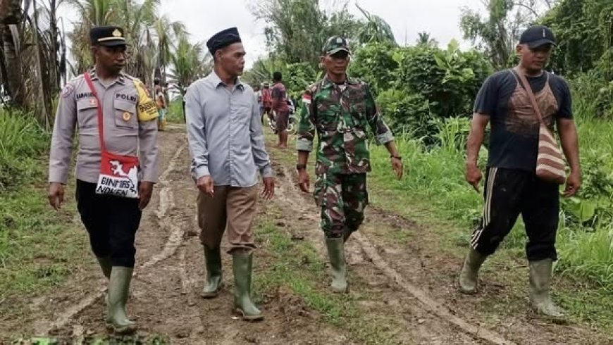 Perkuat Sektor Pertanian, Plh. Danramil Skanto Dampingi Wabup Keerom Tinjau Infrastruktur Pertanian