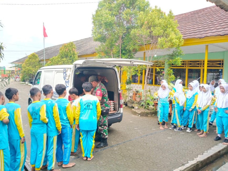 Babinsa Koramil 05 Suradadi Monitoring Distribusi Makan Bergizi Gratis di SPPG Gembongdadi, 1.125 Siswa Terlayani