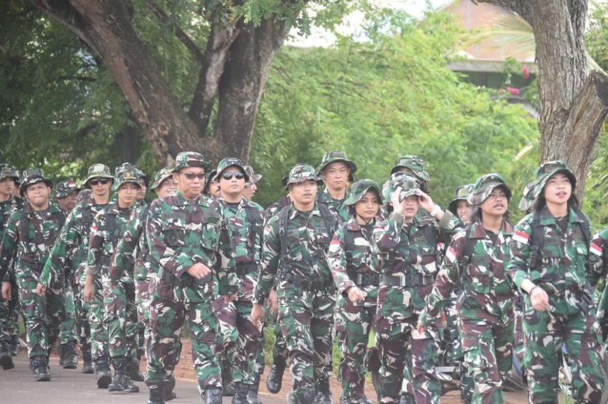 Kodam XXIV/Mandala Trikora Laksanakan Minggu Militer Melalui Kegiatan Hanmars 5 Km