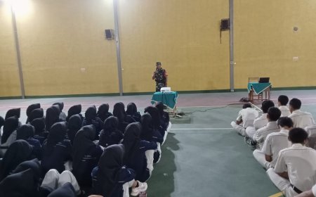 Koramil Punggelan Sosialisasikan KKRI di SMKN 1