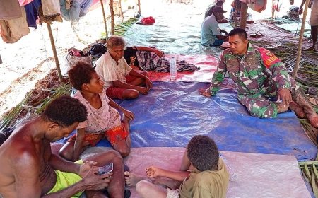 Babinsa Pos Ramil Animha Jalin Keakraban Dengan Warga Kampung Senegi Lewat Komsos