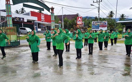 Ketua Persit Kodim Jayapura Tegaskan Komitmen Hidup Sehat Lewat Senam