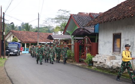 Hanmars 10 KM Uji Ketangguhan Prajurit Kodim 0704/Banjarnegara