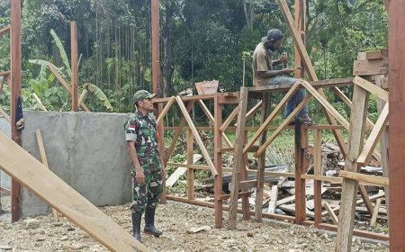 Program Unggulan Presiden, Babinsa Kawal Progres Pembangunan Dapur MBG