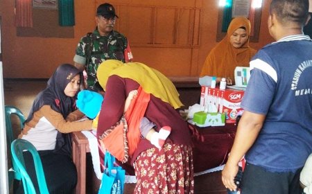 Babinsa Angger Permegi Dampingi Posyandu, Wujud Nyata Kepedulian TNI Untuk Generasi Sehat