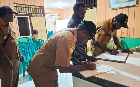 Danpos Ramil Hadiri Musrenbang Distrik Kaptel, Siap Dukung Program Pembangunan