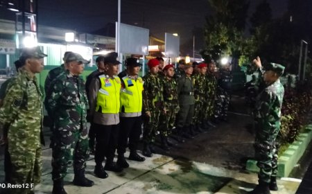 Patroli Mandiri Gabungan Kodim 0712/Tegal di Wilayah Kecamatan Tarub Berjalan Aman dan Tertib