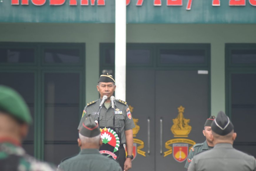 Kasdim Mayor Cpm Abdul Khamim Pimpin Upacara Bendera, Bacakan Amanat Danrem 071/Wijayakusuma