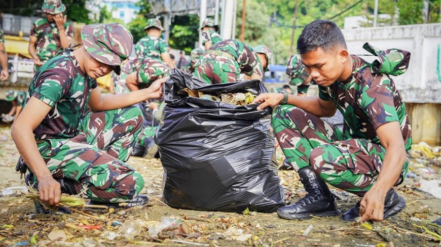 Kodim 1701/Jayapura Turut Sukseskan Karya Bakti Kodam XVII/Cenderawasih