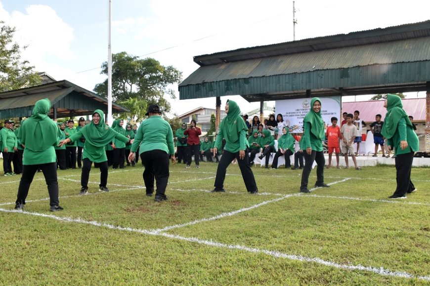 Semarak dan Penuh Kebersamaan, Persit KCK Kodim 1707/Merauke Gelar Lomba Sambut HUT ke-80