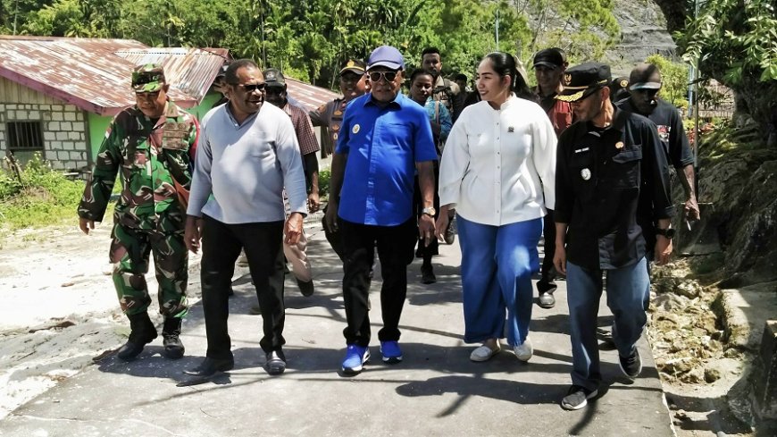 Koramil Nimboran Bersinergi dengan Pemkab Jayapura Salurkan Bantuan Pasca Puting Beliung