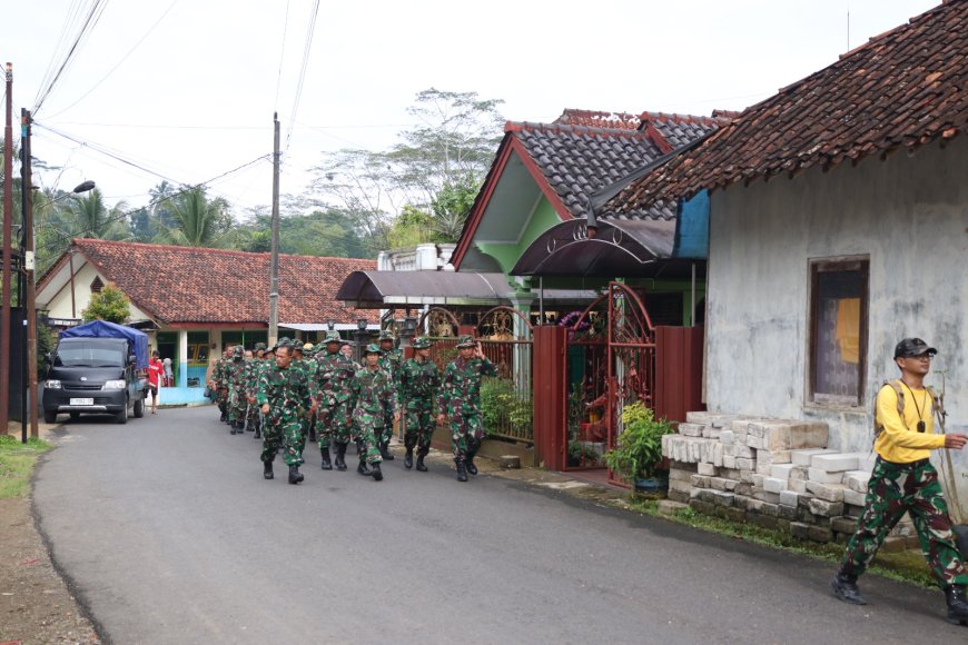 Hanmars 10 KM Uji Ketangguhan Prajurit Kodim 0704/Banjarnegara