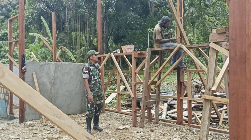 Program Unggulan Presiden, Babinsa Kawal Progres Pembangunan Dapur MBG