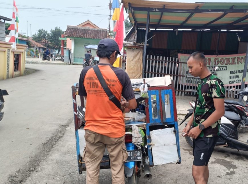 Harga Khusus Bakso Pak Heri Jadi Favorit Prajurit TNI di Lokasi TMMD Reg 127 Brebes