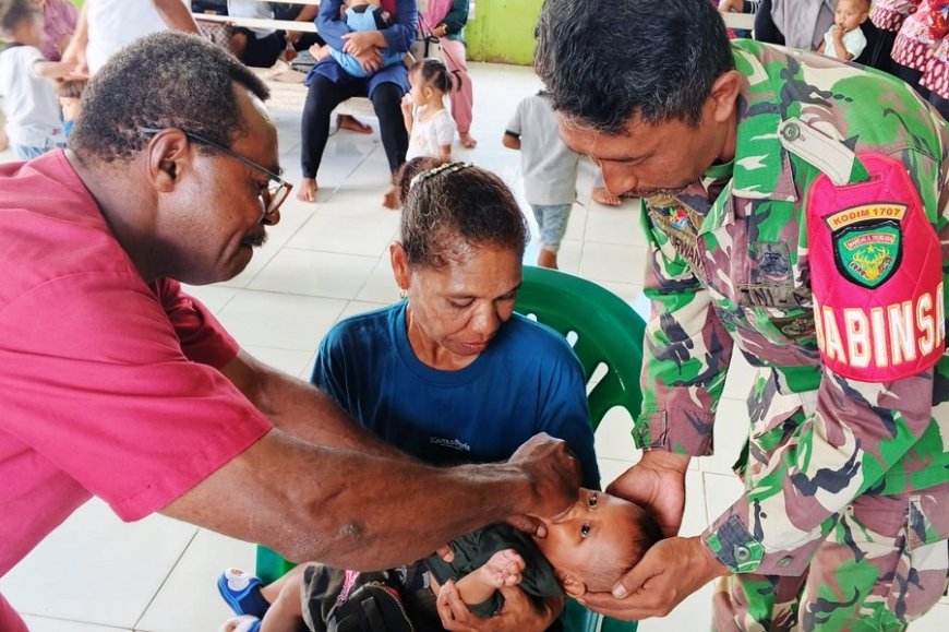 Babinsa Bunggay Hadir Di Tengah Warga, Kawal Kesehatan Lansia dan Balita