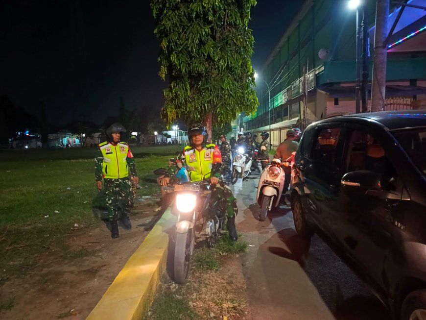 Patroli Gabungan Malam Ramadhan, Kodim 0712/Tegal Perkuat Keamanan Wilayah Kramat