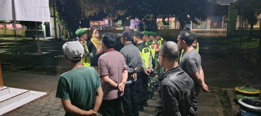 Patroli Gabungan Kodim 0712/Tegal dan Unsur Terkait Jaga Kondusifitas Ramadhan di Wilayah Adiwerna