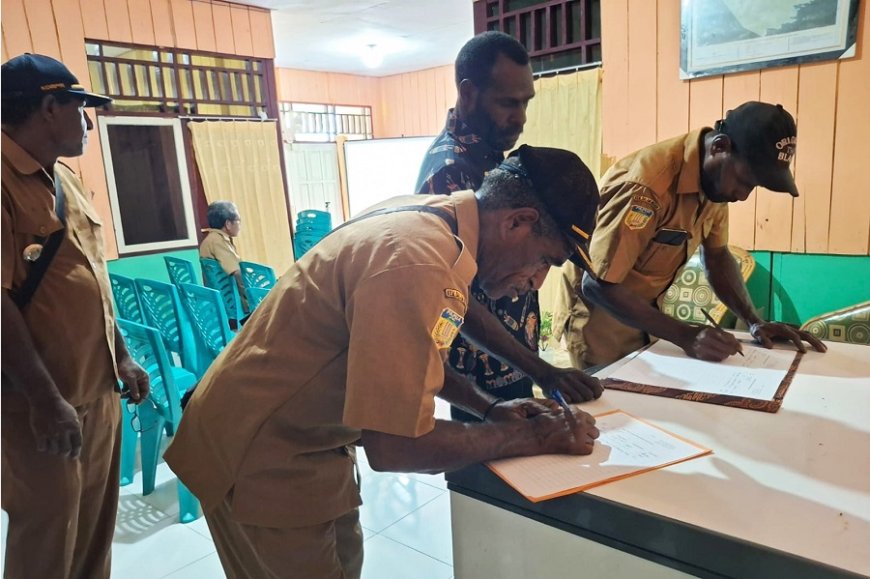 Danpos Ramil Hadiri Musrenbang Distrik Kaptel, Siap Dukung Program Pembangunan