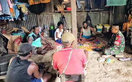 Melalui Kegiatan Komsos, Babinsa Koramil Kimaam Ajak Warga Kiworo Waspada DBD